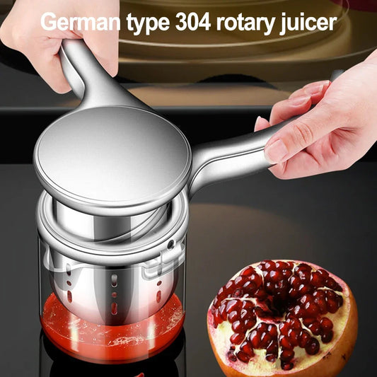 JuiceEase™ Stainless Steel Hand Press Juicer